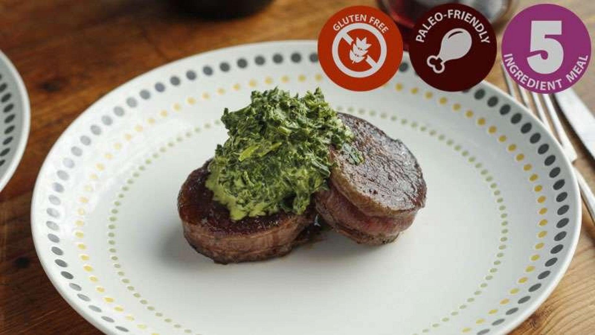 5-Ingredient Tournedos with Creamed Spinach 