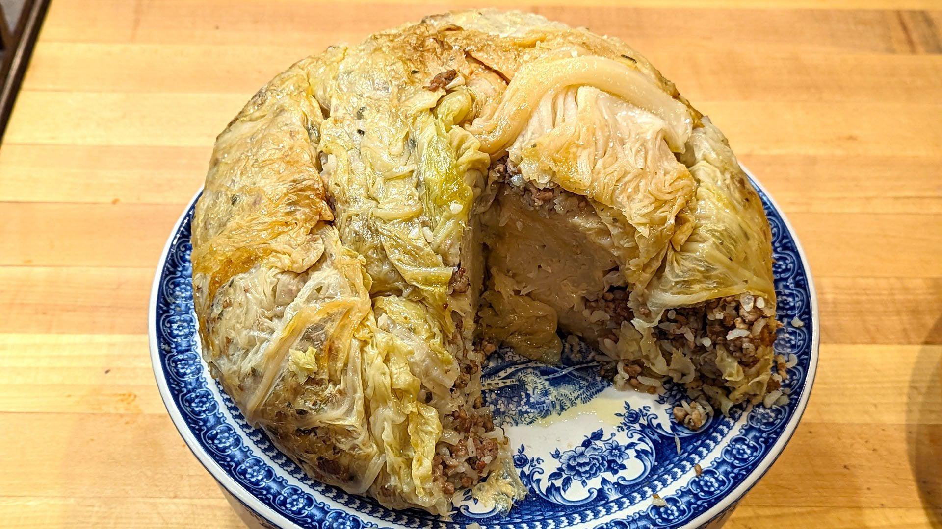 Stuffed Savoy Cabbage