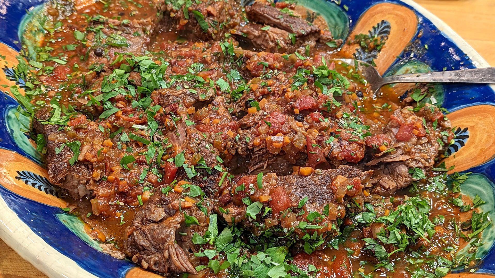 Italian Pot Roast (Stracotto di Manzo—Overcooked Beef) and Polenta