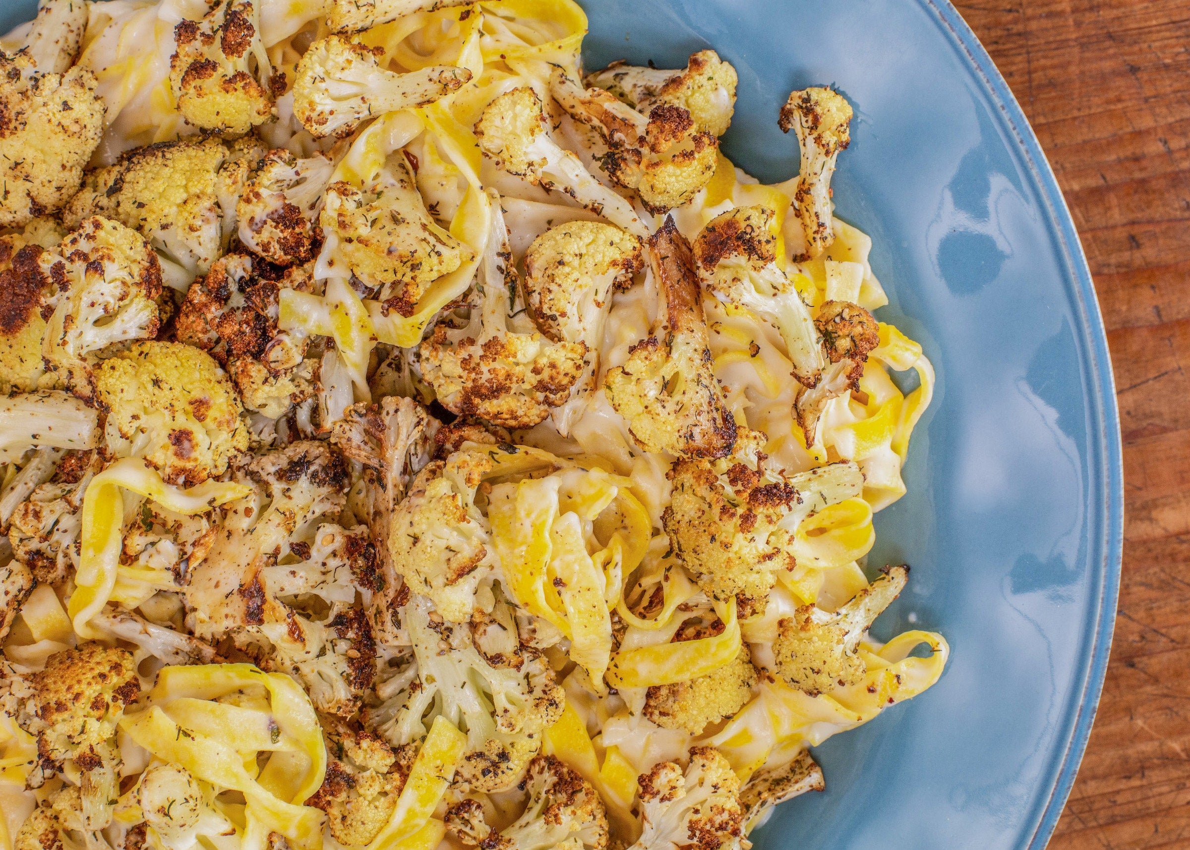 Rachael's Fettuccine Cauli-fredo with Roasted Za'atar Florets