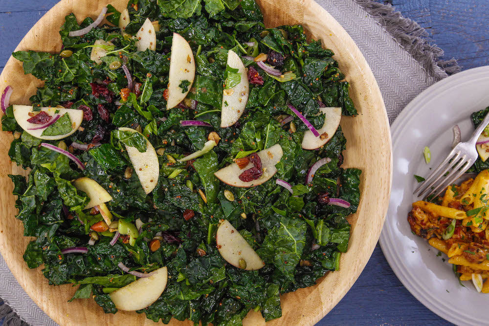 Late-Fall Salad with Apple and Pumpkin Spice Vinaigrette