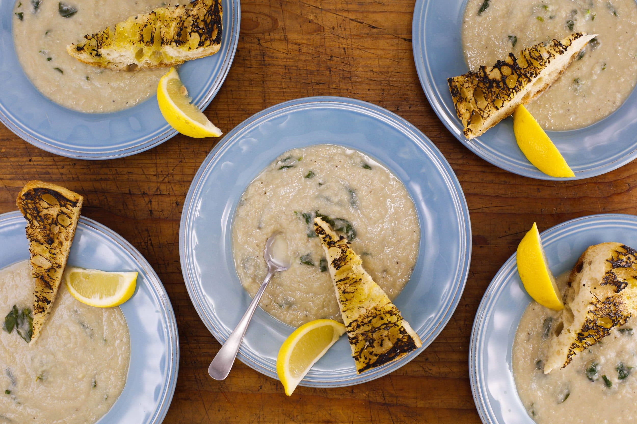 Lemony Spinach-Artichoke Soup