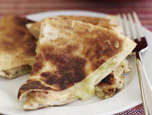 Grilled Green Chili Quesadillas