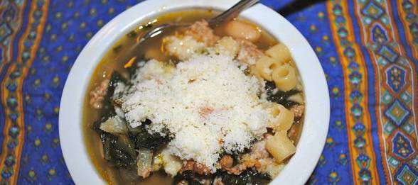 Pasta e Fagioli with Roasted Garlic and Fennel