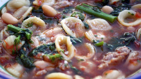 Rabe-and-White Bean Stoup