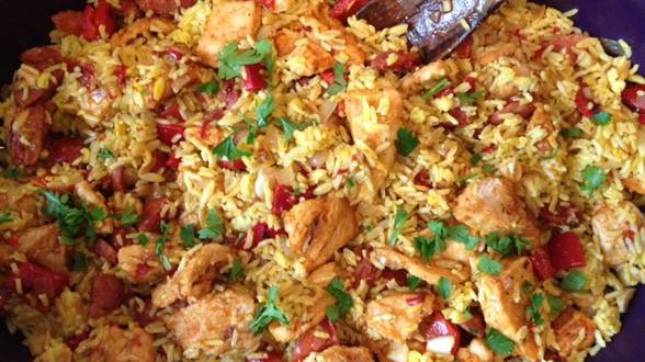 Make-Ahead Paella Casserole