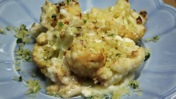 Roasted Cauliflower au Gratin