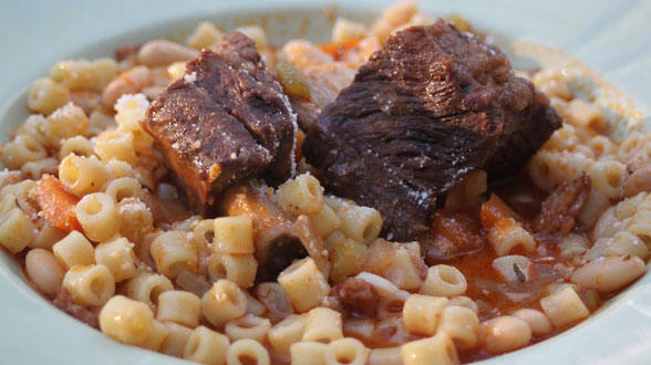 Short Ribs with Pasta e Fagioli