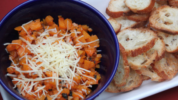 Butternut Squash and Sage Crostini