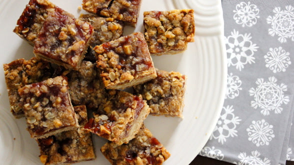 Ooey-Gooey Jam Jar Bars