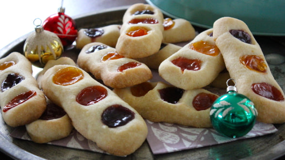 Rainbow Shortbread Sticks