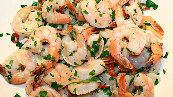 Shrimp with Chile-Lemon Butter