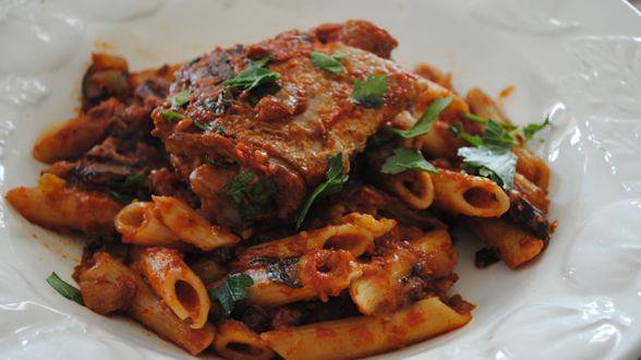 Spicy Chicken Cacciatore