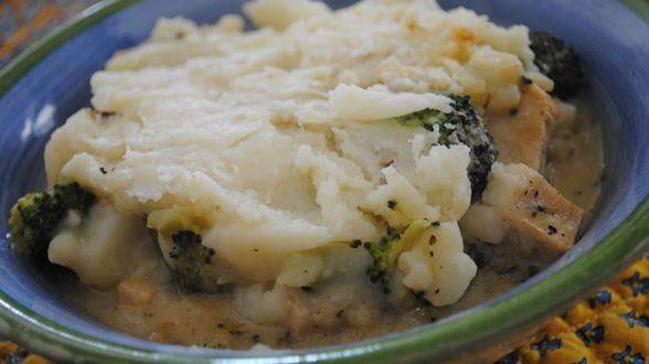 Chicken and Broccolini Shepherd's Pie