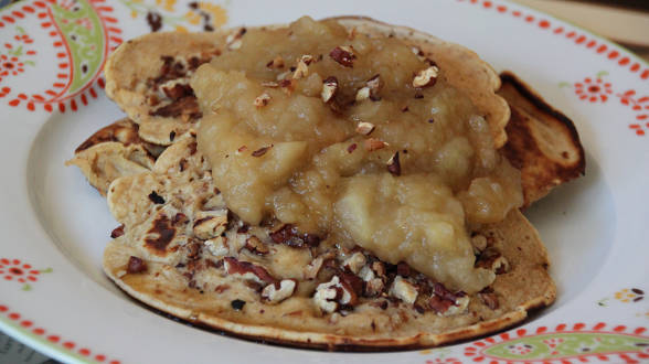 Pecan Cinnamon and Nutmeg Pancakes