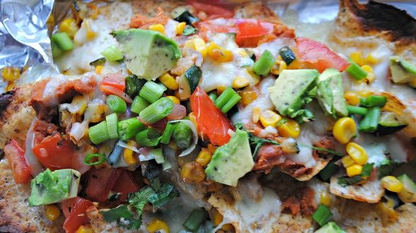 Vegetable Nachos Supreme