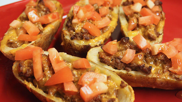 Cheeseburger Potato Skins