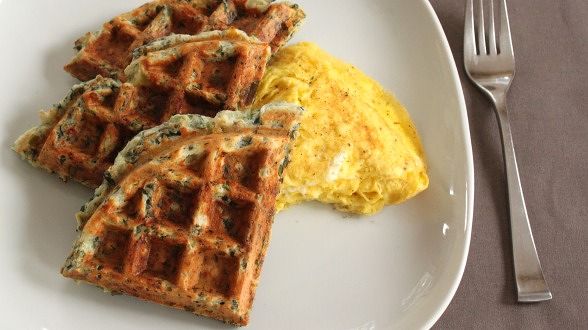 Spinach-Artichoke Waffles