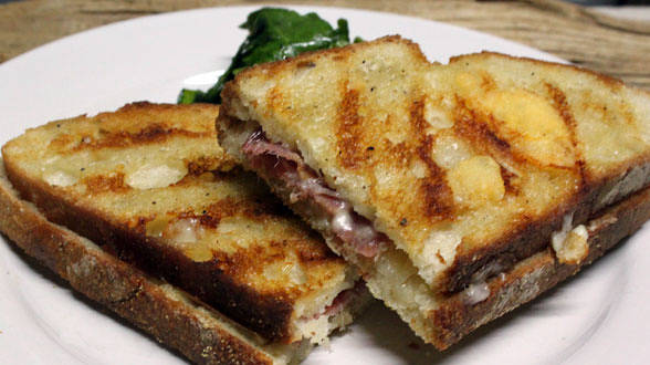 Saltimbocca Panini with Fresh Baby Arugula Salad