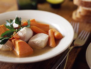 Potted Sweet Potatoes, Carrots and Chicken