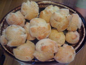 Sour Cream Posy Rolls