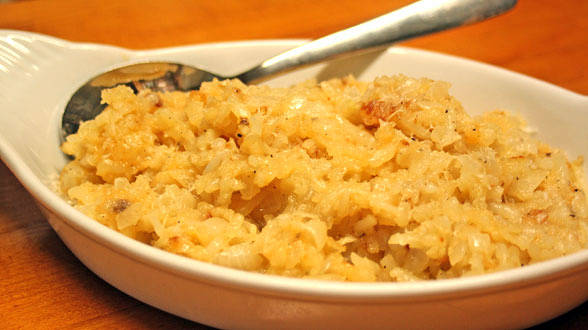 Cheesy Potato and Sharp Cheddar Hash