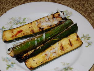 Grilled Zucchini and Summer Squash with Shaved Pecorino Romano