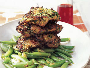 Chicken Thighs with Snap Peas and Agliata