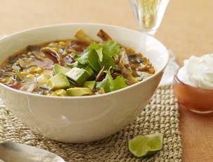 Corn and Salsa Tortilla Soup