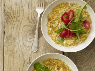 Tomato-Saffron Risotto Milanese