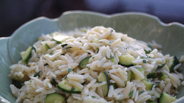 Orzo and Zucchini Salad