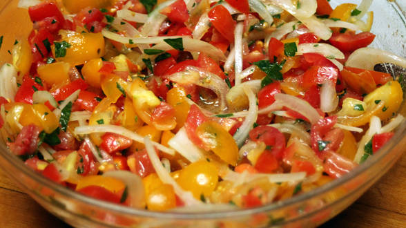 Orange and Yellow Tomato Relish