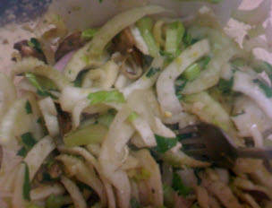 Fennel, Celery, Portobello and Parmigiano Reggiano Salad