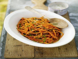 Crisp Carrot Salad with Currants