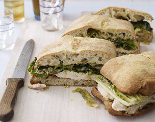 Charred Chicken Caesar Sammies