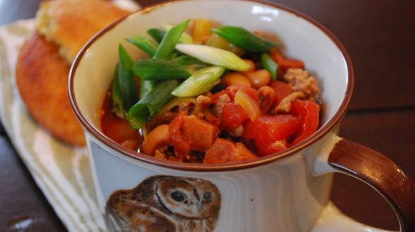 Pork and Black-Eyed Pea Chili