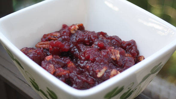 Orange Pecan Cranberry Sauce