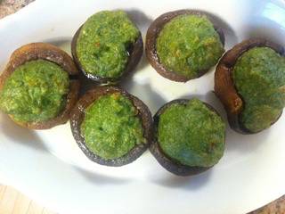 Spinach Artichoke Stuffed Mushrooms