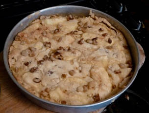 Black Walnut and Apple Torte