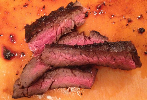 Skirt Steak with Ancho-Onion Steak Sauce