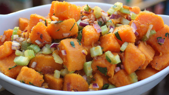 Sweet Potato Salad with Bacon