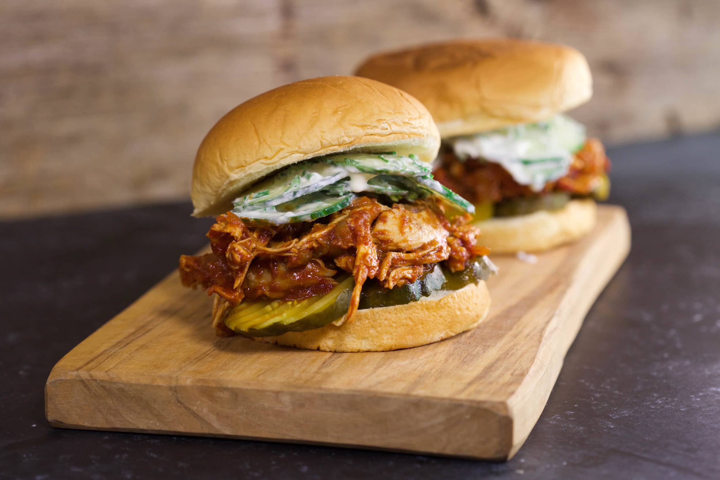 Paprika BBQ Pulled Chicken Sandwiches