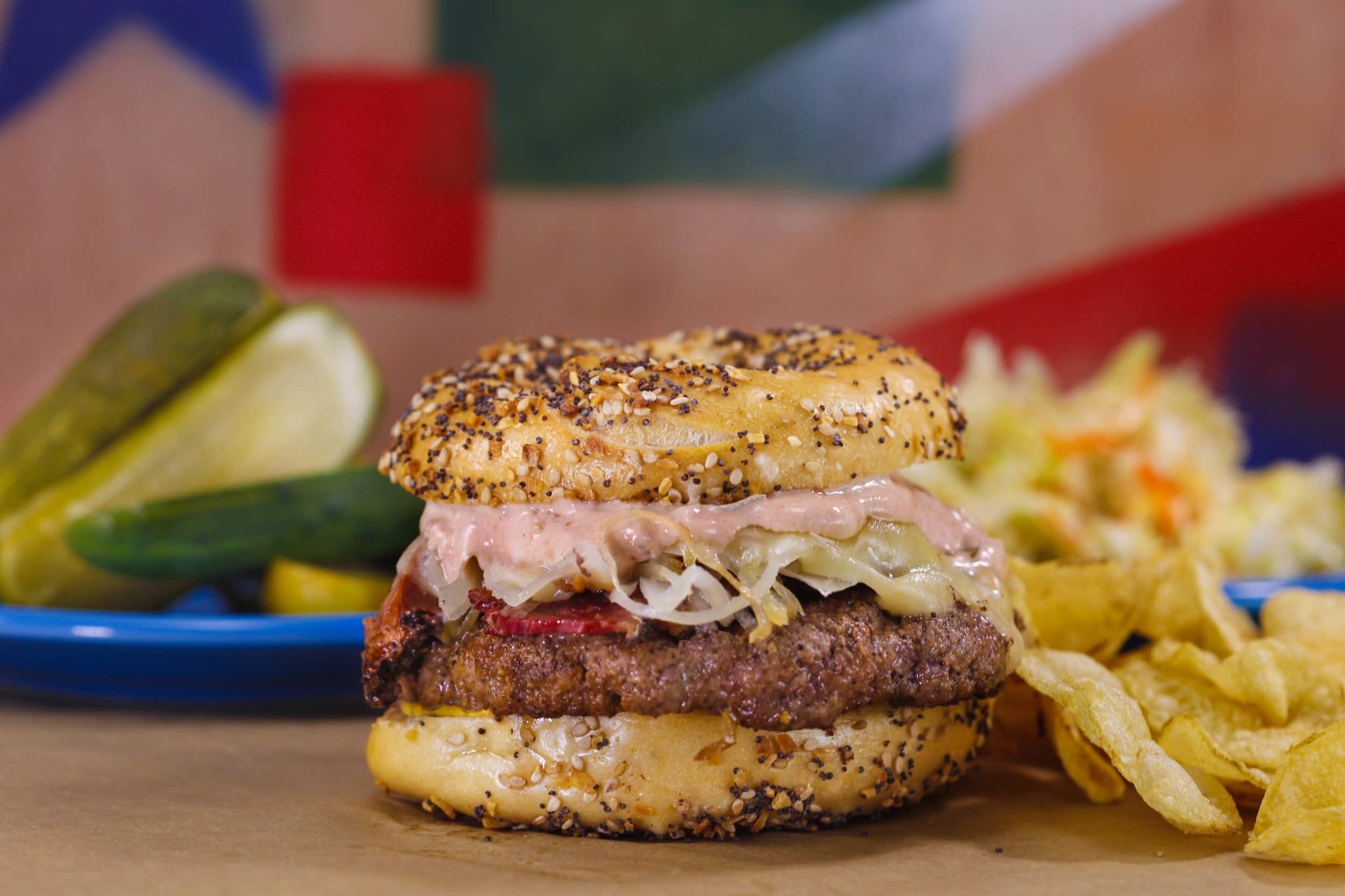 New York Bagel Burger