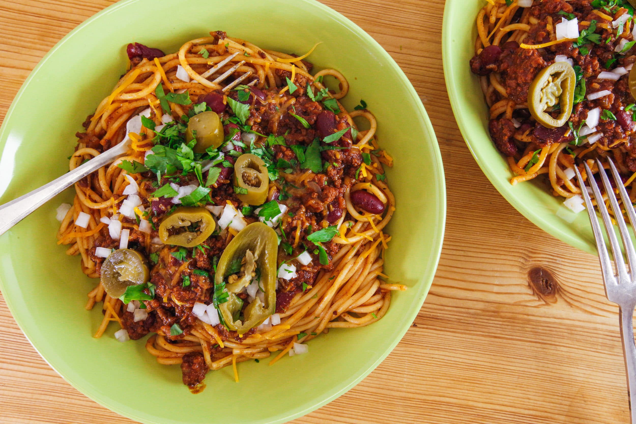 Rachael's Cincinnati/Kentucky Chili Spaghetti 5-Way Style