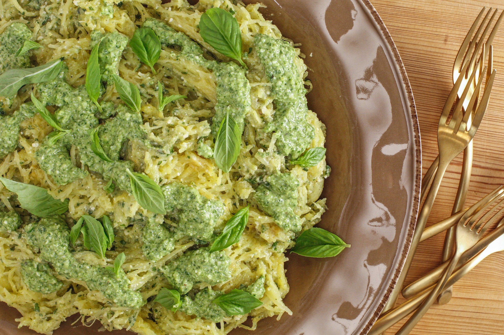 Rachael's Spaghetti Squash with Pesto alla Genovese