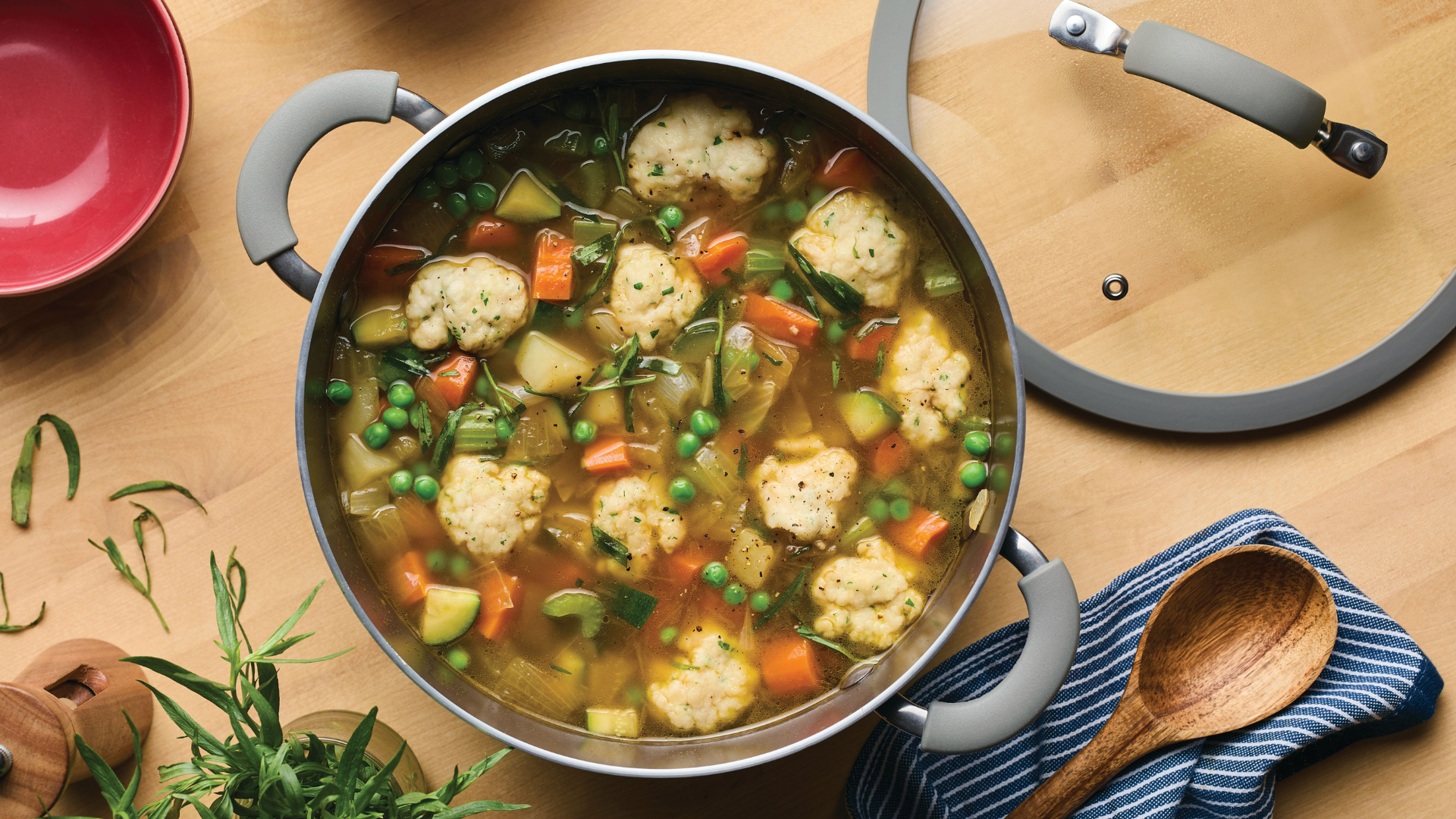 Vegetable Soup with Dumplings