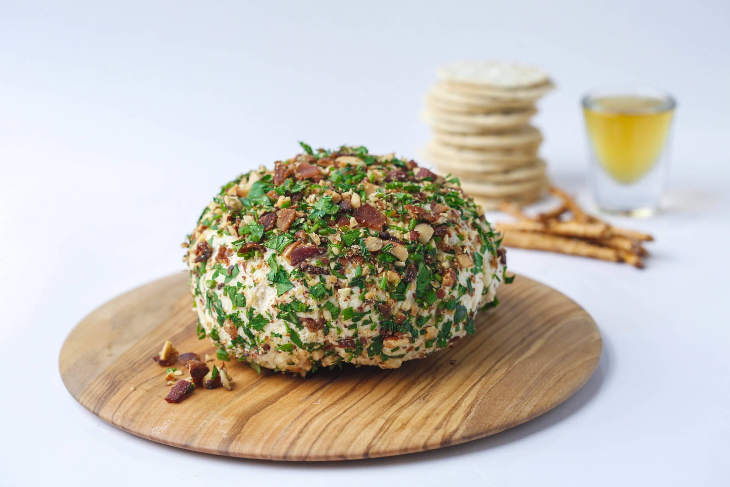 Whiskey-Bacon-Cheddar Cheese Ball