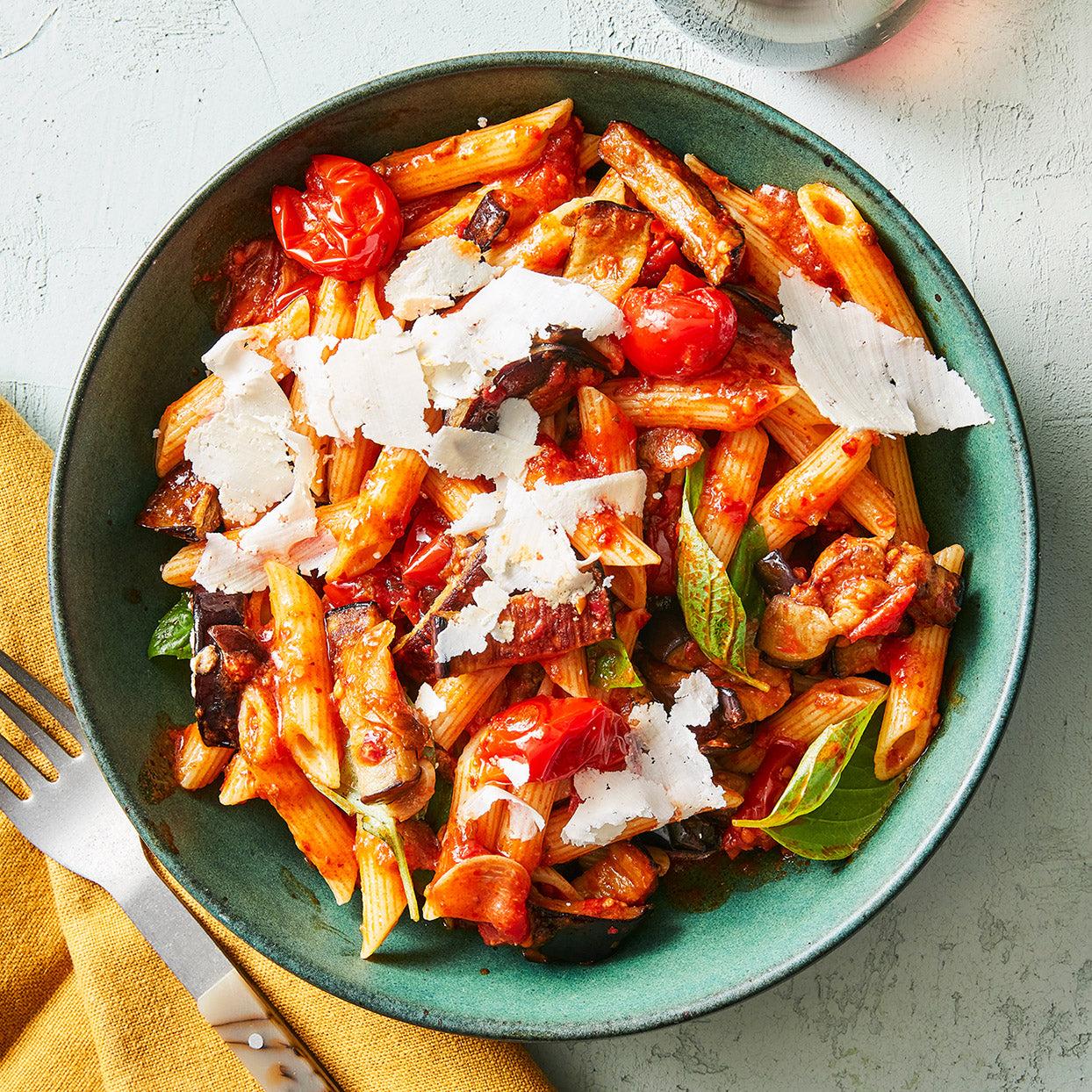 'Nduja, Eggplant & Cherry Tomato Pasta