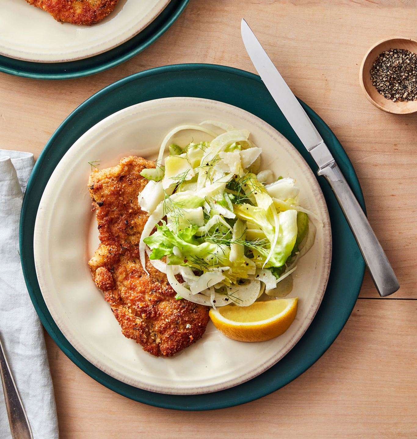 Rachael Ray's Chicken Milanese with Escarole Salad