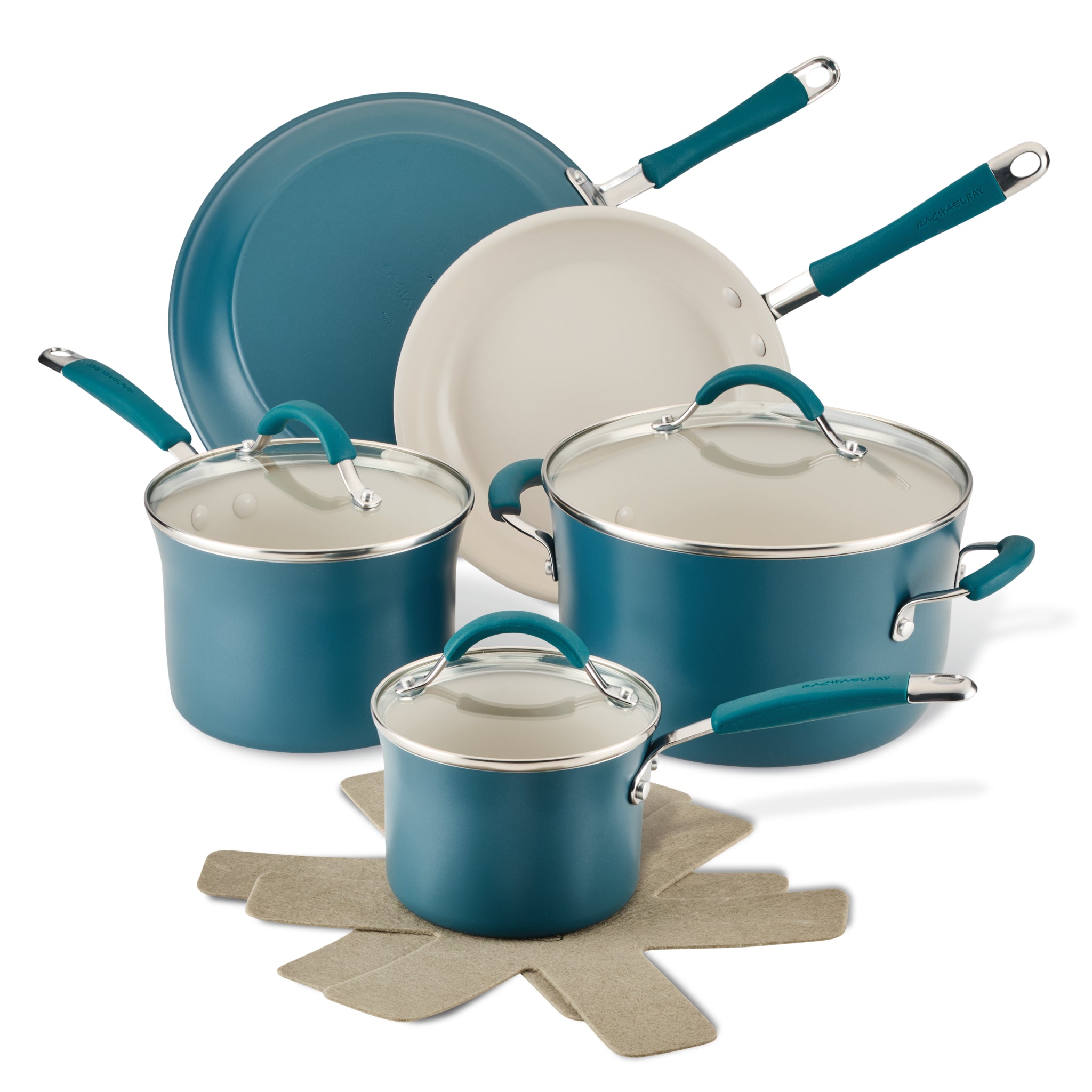 10-Piece Cucina Ceramic Nonstick Cookware Set